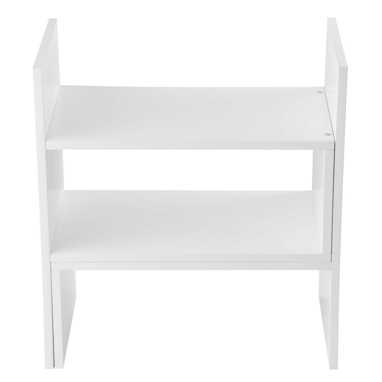 Amazon.co.jp: JFSTA 調節可能 保管 デスク上置き棚 伸縮型本立て